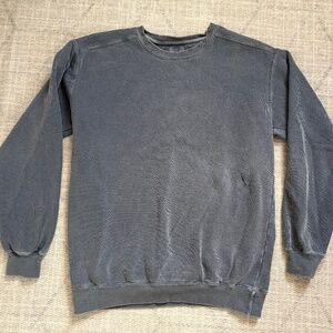 Gray blue Comfort Colors crew neck sweatshirt